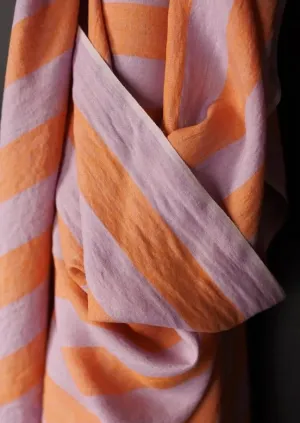 Sugar Cookie Stripe European Laundered Linen